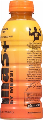 Messi™ Mas+ Orange D'or Positive Hydration Bottle Perspective: right