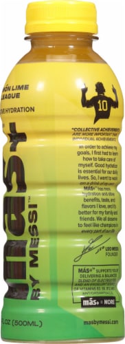 Messi™ Mas+ Limon Lime League Positive Hydration Bottle Perspective: right