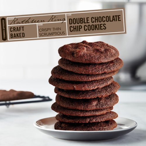 Tate's Bake Shop Double Chocolate Chip Cookies Perspective: right
