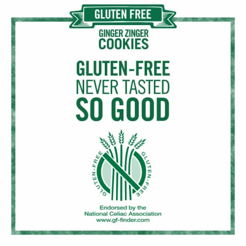 Tate's Bake Shop Gluten Free Ginger Zinger Cookies Perspective: right