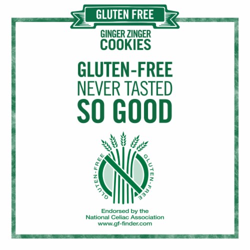 Tate's Bake Shop Gluten Free Ginger Zinger Cookies Perspective: right