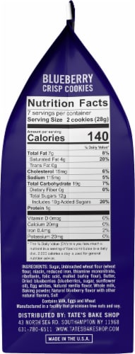 Tate's Bake Shop Limited Edition Blueberry Crisp Cookies Perspective: right