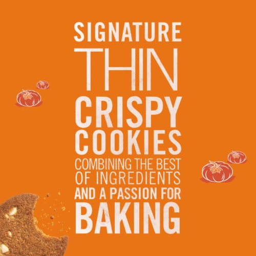 Tate's Bake Shop Pumpkin Spice Cookies With White Chocolate Chips Limited Edition Perspective: right