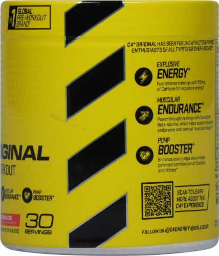 Cellucor C4® Cherry Limeade Pre-Workout Dietary Supplement Perspective: right