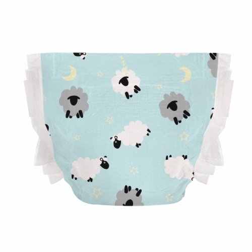 The Honest Company Clean Conscious Diapers Sleepy Sheep Overnight Diapers Size 6 (35+ lbs) Perspective: right