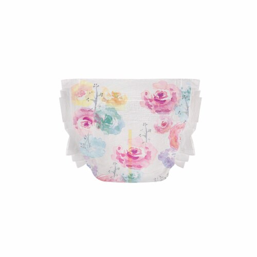 The Honest Company Clean Conscious Diapers Rose Blossom + Tutu Cute Size 1 (8-14 lbs) Perspective: right