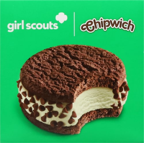 Chipwich® Girl Scouts Thin Mints Ice Cream Cookie Sandwich Perspective: right