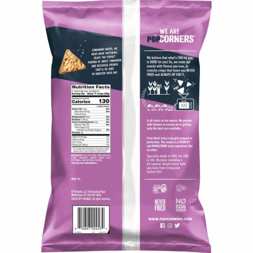 PopCorners® Cinnamon Sugar Popped Corn Chips Perspective: right