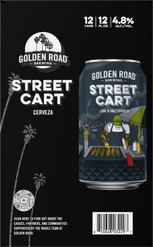 Golden Road Street Cart Lime & Salt Cervezas Perspective: right