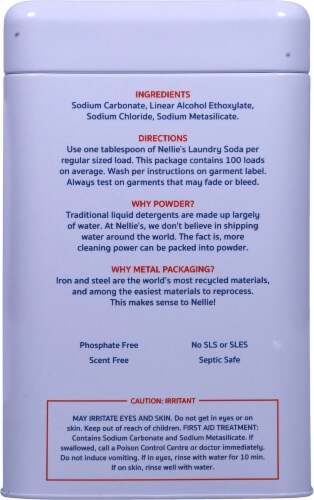 Nellie's Powder Laundry Detergent Perspective: right