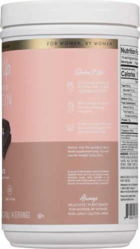 Tone It Up® Chocolate Plant-Based Protein Powder Perspective: right