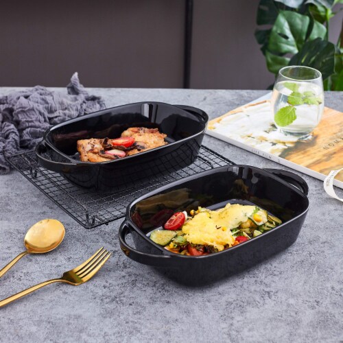 Bruntmor 9 x5 Matte Black Baking Pans Set of 4  Ceramic Bakeware, 9x 5  (Set of 4) - Foods Co.