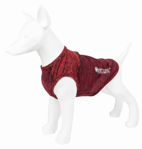 Pet Life Active Aero-Pawlse Heathered Quick-Dry Performance Dog Tank Top T-Shirt Perspective: right