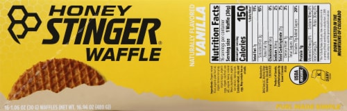 Honey Stinger® Vanilla Waffles Perspective: right