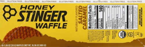 Honey Stinger® Salted Caramel Waffles Perspective: right