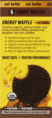 Honey Stinger® Energy Waffle + Nut Butter Perspective: right