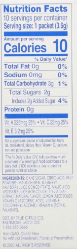 True Lemon® Kids Blue Raspberry Drink Mix Packets Perspective: right