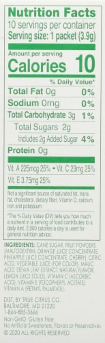 True Lemon® Kids Fruit Punch Drink Mix Packets Perspective: right