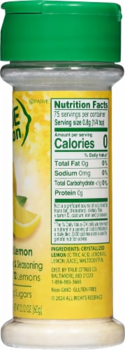True Lemon® Crystallized Lemon Shaker Perspective: right