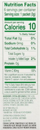 True Lemon® Energy Tropical Punch Drink Mix Packets Perspective: right