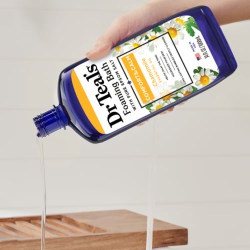 Dr Teal's® Comfort & Calm Pure Epsom Salt Foaming Bath Wash Perspective: right