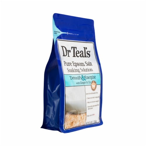 Dr Teal's® Detoxify & Energize Epsom Salt Magnesium Soak with Ginger & Clay Perspective: right