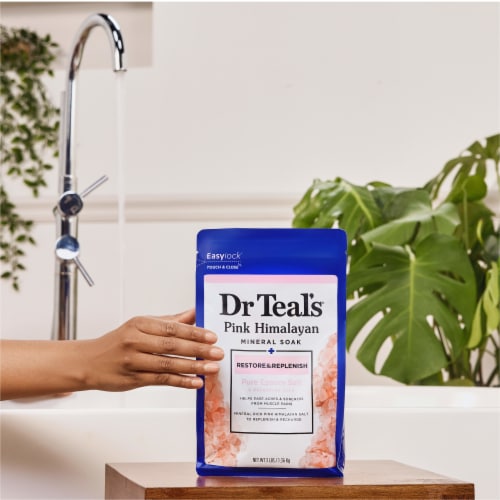 Dr Teal's® Restore & Replenish Pink Himalayan Mineral Soak Perspective: right