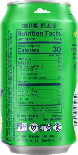Health-Ade® SunSip™ Lemon Lime Soda Can Perspective: right