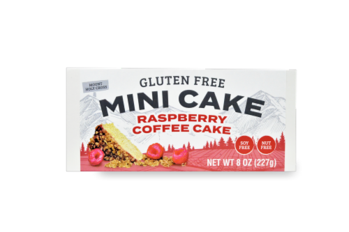 YumBana™ Gluten Free Mini Cake Raspberry Coffee Cake Perspective: right
