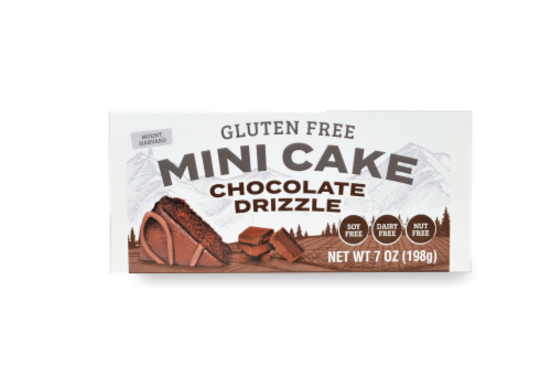 Yumbana™ Gluten Free Chocolate Drizzle Mini Cake Perspective: right