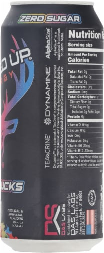 Bucked Up Sour Bucks Energy Drink Perspective: right