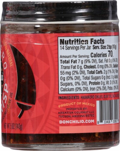 Don Chilio® Habanero Chili Crisps™ Perspective: right