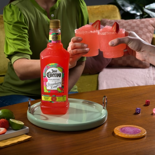 Jose Cuervo® Authentic Margarita Strawberry Lime Prepared Cocktails Ready To Serve Perspective: right
