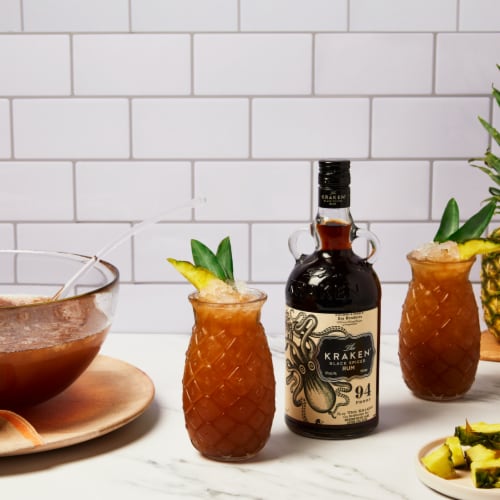Kraken Rum 94 Proof Perspective: right