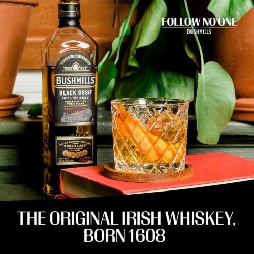 Bushmills® Black Bush® Irish Whiskey Perspective: right