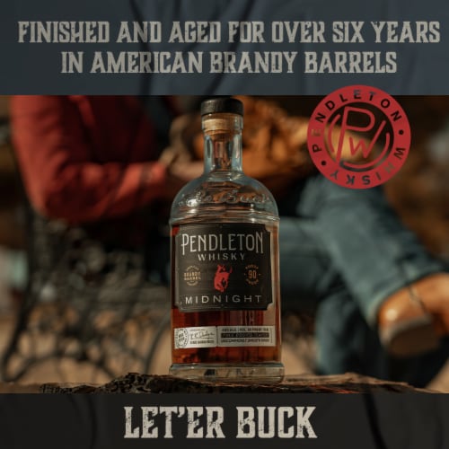Pendleton Midnight Canadian Whiskey Perspective: right