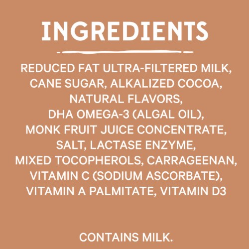 Fairlife Reduced Fat Chocolate Lactose Free & High-Protein With Dha Omega3 Ultra-Filtered Milk Perspective: right