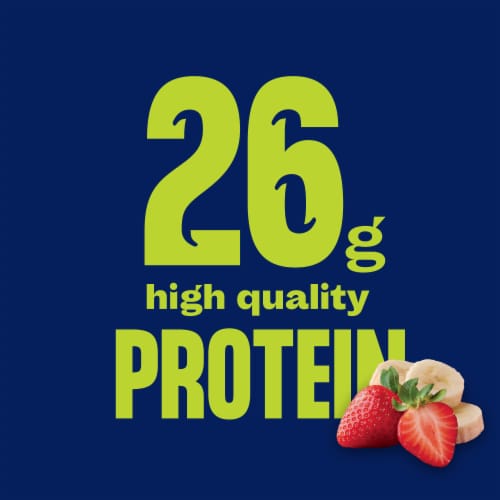 Core Power Strawberry Banana Protein Shake Perspective: right