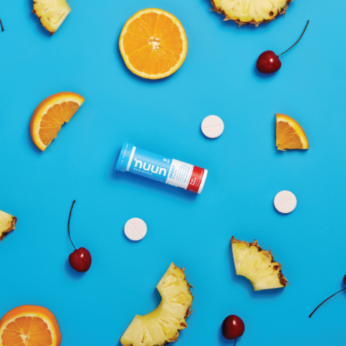Nuun Sport Fruit Punch Electrolyte Supplement Water Enhancer Tablets Perspective: right