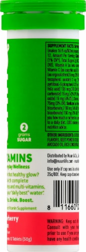 Nuun Hydration Strawberry Melon Effervescent Vitamin Supplement Tablets Perspective: right