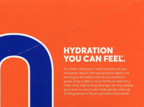 NUUN Blueberry Tangerine Immune System Support Drink Tablets Perspective: right