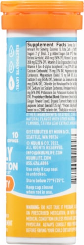 Nuun® Hydration Immunity Orange Citrus Effervescent Supplement Tablets Perspective: right
