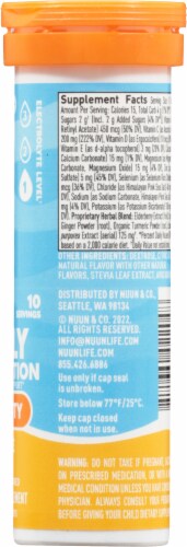 Nuun® Hydration Immunity Orange Citrus Effervescent Supplement Tablets Perspective: right