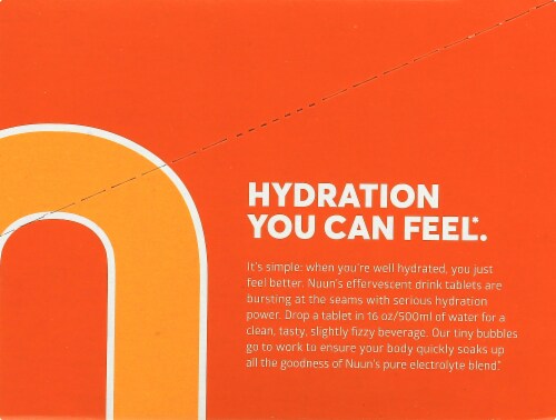 NUUN Hydration Orange Citrus Immunity Drink Tablets Perspective: right