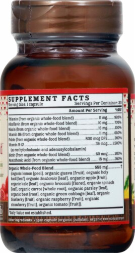 NutriGold Organic Non-GMO B-Complex Gold Capsules Perspective: right