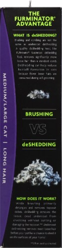 Furminator® Medium/Large Undercoat Deshedding Tool for Long Hair Cats Perspective: right
