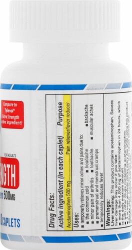 AmeriPharm Extra Strength Acetaminophen Tablets 500mg Perspective: right