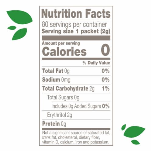 Truvia Original Calorie-Free Sweetener from the Stevia Leaf, 80 Packets, 5.64 oz Carton Perspective: right