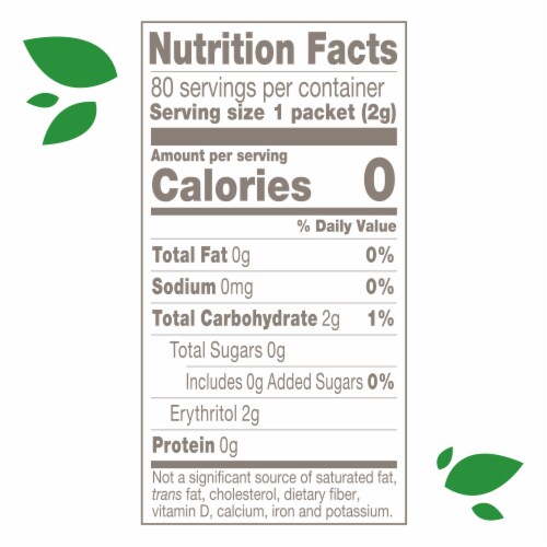 Truvia Original Calorie-Free Sweetener from the Stevia Leaf, 80 Packets, 5.64 oz Carton Perspective: right