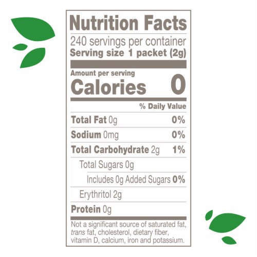 Truvia Original Calorie-Free Sweetener from the Stevia Leaf Packets, 240 Count, 16.9 oz Carton Perspective: right